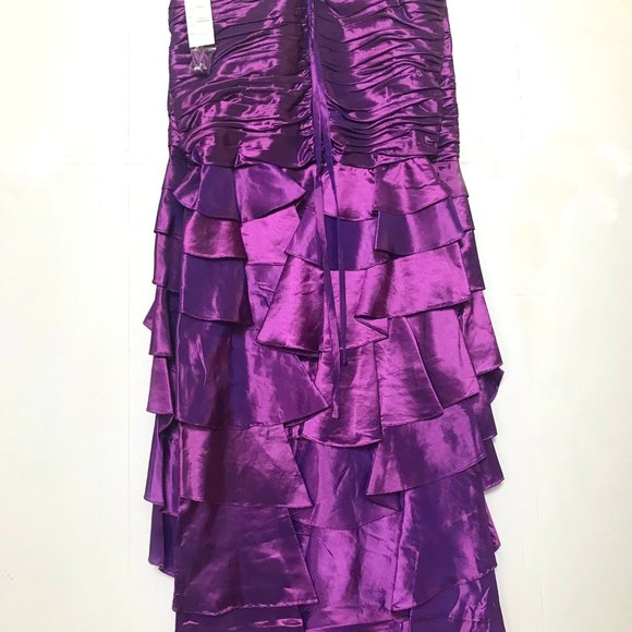 NWT ANNY LEE Open Leg Sweetheart Neckline Mermaid Prom Formal Gown, L,XL,Purple - Picture 9 of 9